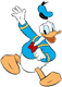 Donald Duck cheering