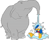 Donald Duck, elephant