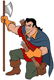 Gaston with his axe