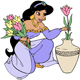 Jasmine arranging flowers