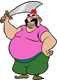 Pirate holding a sword