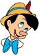 Pinocchio's face