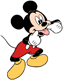 Mickey Mouse making a funny face