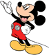 Mickey Mouse smiling