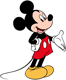 Mickey Mouse with a hand on his hip