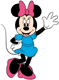 Minnie Mouse waving