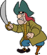 Pirate holding a sword