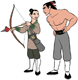 Mulan, Shang training