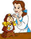 Belle cleaning Cogsworth