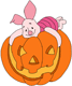 Piglet, pumpkin