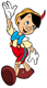 Pinocchio waving