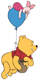 Pooh, Piglet balloon