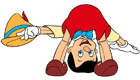 Pinocchio upside down