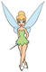 Tinker Bell holding her wand