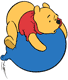 Winnie on floating balloon