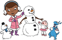 Doc McStuffins, Lambie, Stuffy, Chilly, snowman