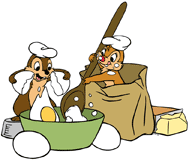 Chip and Dale baking