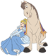 Cinderella, Major the horse