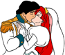 Ariel, Eric kissing