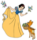 Snow White, animals