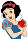 Snow White, apple