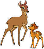 Bambi and Mena from Disney's Bambi 2