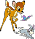 Bambi, Thumper running