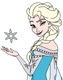 Elsa winking