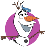 Olaf with Bruni on his head