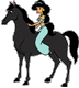 Jasmine riding horse