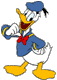 Confident Donald Duck