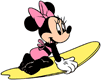 Minnie surfing
