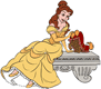 Belle petting Footstool