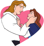 Belle and the Prince in love