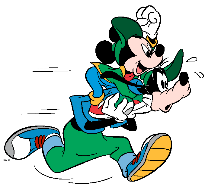 mickey mouse running clipart - photo #5