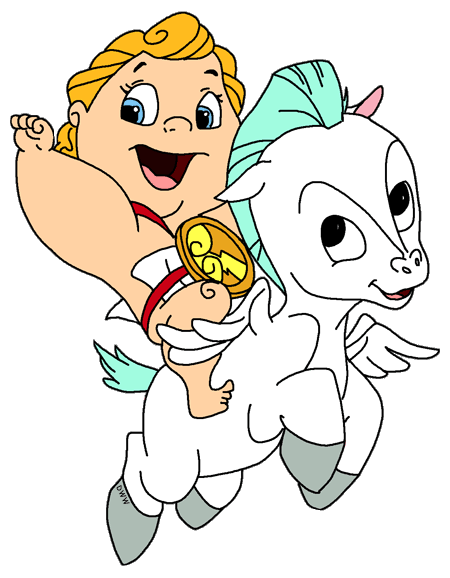 Baby Hercules and Baby Pegasus Clip Art | Disney Clip Art ...