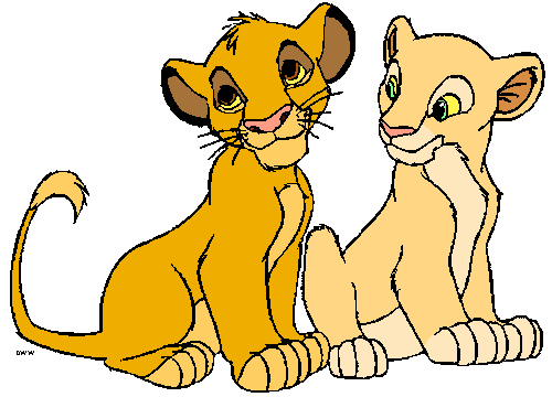 Výsledek obrázku pro clipart  nala and simba