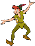 Peter Pan offering his hand
