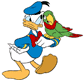 Donald Duck, parrot
