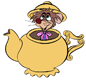 Dormouse in teapot