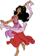 Esmeralda dancing