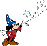 Mickey Mouse using magic
