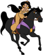 Jasmine riding horse