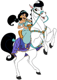 Jasmine riding a horse