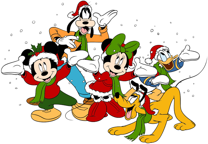 clipart mickey mouse christmas - photo #36