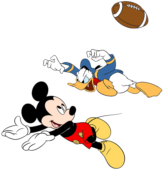 mickey mouse playing football clipart - photo #13