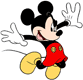 Mickey Mouse jumping