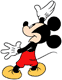 Mickey Mouse waving