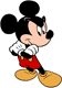 Mickey Mouse frowning with his arms crossed