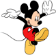 Mickey Mouse jumping down
